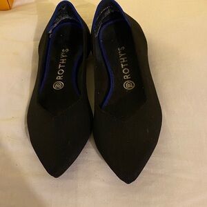 Rothy's Women's Black and Blue Flats